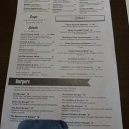 Dinner Menu