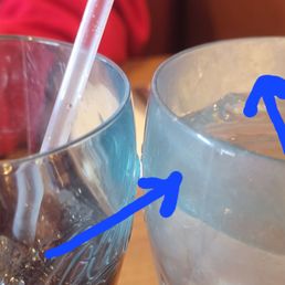 Filthy dirty, nasty grease coated drinking glass Filthy dirty, nasty grease coated drinking glass