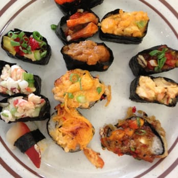 Sushi On - Some of the sushi selections - Sushi Bars Near Me - Fairfax, Virginia Sushi On - Some of the sushi selections - Sushi Bars Near Me - Fairfax, Virginia