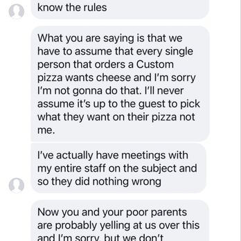 Speak Cheezy - Part 2: the "poor" parents response is insane - a business owner putting his rant in writing. - Pizza Near Me - Long Beach, California Speak Cheezy - Part 2: the "poor" parents response is insane - a business owner putting his rant in writing. - Pizza Near Me - Long Beach, California
