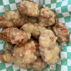 Boxcar Tavern - Bone in wings with parm garlic sauce
