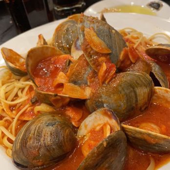 Albivi Brick Oven Pizza - Linguini and clams red sauce - Pizza Near Me - Millstone Township, New Jersey Albivi Brick Oven Pizza - Linguini and clams red sauce - Pizza Near Me - Millstone Township, New Jersey