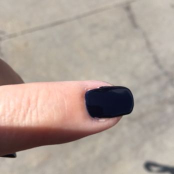 Milady Nails & Spa - I did ask the nail tech to clean up the paint on my skin and cuticles but she said it was fine. L - Nail Salons Near Me - Coralville, Iowa
