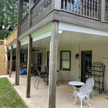 Dry Space Underdecking - White on white in this 700sq foot deck! - Decks & Railing Near Me - Marietta, Georgia Dry Space Underdecking - White on white in this 700sq foot deck! - Decks & Railing Near Me - Marietta, Georgia