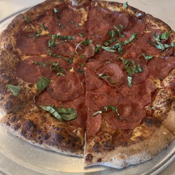 Pinthouse Pizza - Pepperoni and basil pizza - Brewpubs Near Me - Round Rock, Texas Pinthouse Pizza - Pepperoni and basil pizza - Brewpubs Near Me - Round Rock, Texas