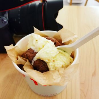 Off Track Ice Cream - Bourbon cake ice cream cookie sandwich. - Ice Cream & Frozen Yogurt Near Me - Charleston, South Carolina Off Track Ice Cream - Bourbon cake ice cream cookie sandwich. - Ice Cream & Frozen Yogurt Near Me - Charleston, South Carolina