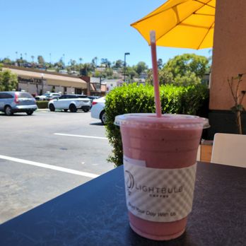 Lightbulb Coffee - Strawberry banana smoothie - Breakfast & Brunch Near Me - La Mesa, California Lightbulb Coffee - Strawberry banana smoothie - Breakfast & Brunch Near Me - La Mesa, California