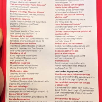 Jaleo - Menu 3 - Spanish Near Me - Washington, DC, District of Columbia
