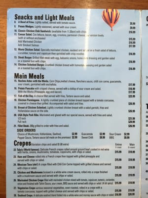 Menu photo 2 Pancakes in Paradise Surfers Paradise, QLD