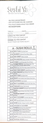 Menu photo 2 Sushi Ya Boise, ID Menu photo 2 Sushi Ya Boise, ID