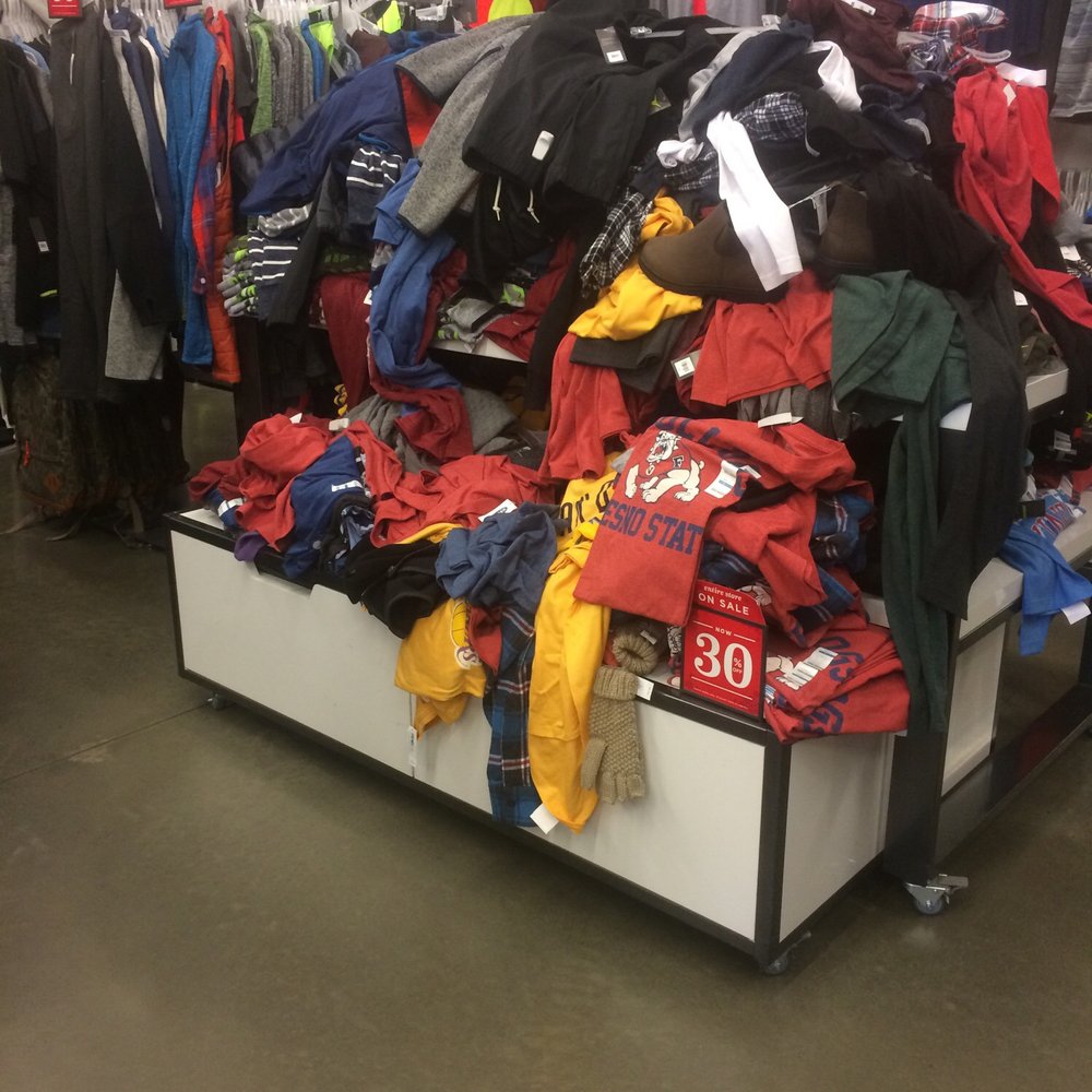 Old Navy - Nasty mess on every single clothes rack. Disgraceful!!! - Men's Clothing Near Me - Clovis, California Old Navy - Nasty mess on every single clothes rack. Disgraceful!!! - Men's Clothing Near Me - Clovis, California