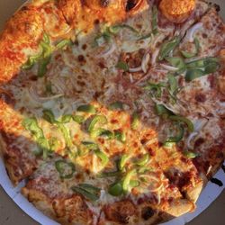 R C's Cape Cod Pizza - Cheese with onion and pepper