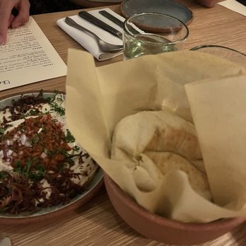 Theodora - Pita, monkfish liver hunmus - Mediterranean Near Me - Brooklyn, New York Theodora - Pita, monkfish liver hunmus - Mediterranean Near Me - Brooklyn, New York