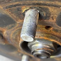 Ben Lomond Tire Brake & Auto - Torqued so tight there are thread shavings on the studs....
