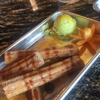 M Cantina - Churros with avocado ice cream - Mexican Near Me - Dearborn, Michigan M Cantina - Churros with avocado ice cream - Mexican Near Me - Dearborn, Michigan