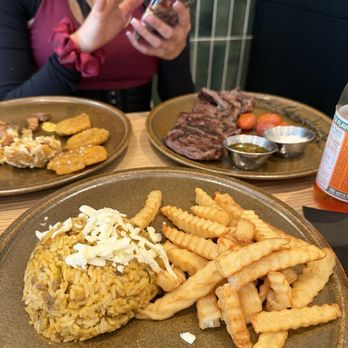 El Ñaño Miami - Churrasco with Arroz con menestra and fries - Spanish Near Me - Miami, Florida
