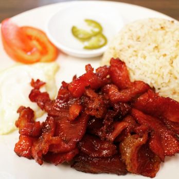 3 Star Restaurant - Pork Tocino with garlic rice and a fried egg normally $6.95 add $1.75 after lunch hours - Filipino Near Me - Vallejo, California