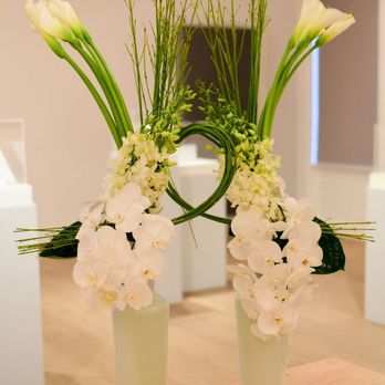 Ginkgo Florists - RHA Exhibition opening, display vases. - Florists Near Me - Dublin, D Ginkgo Florists - RHA Exhibition opening, display vases. - Florists Near Me - Dublin, D