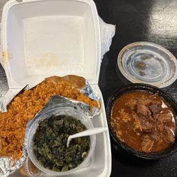 definitely coming back this goat with the jollof rice is so fire!!!!!