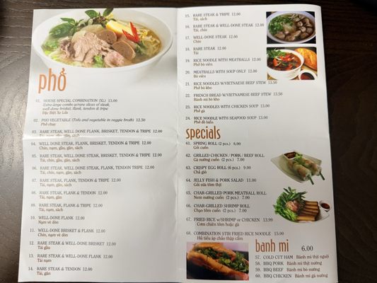 Menu photo 1 Mr Pho Oceanside, CA