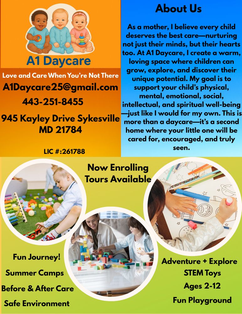 A1 Daycare - childcare center in Sykesville, MD