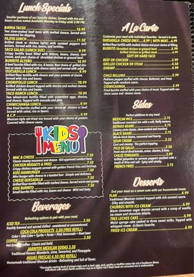 Menu photo 1 Cantina Jalisco Alliance, OH Menu photo 1 Cantina Jalisco Alliance, OH