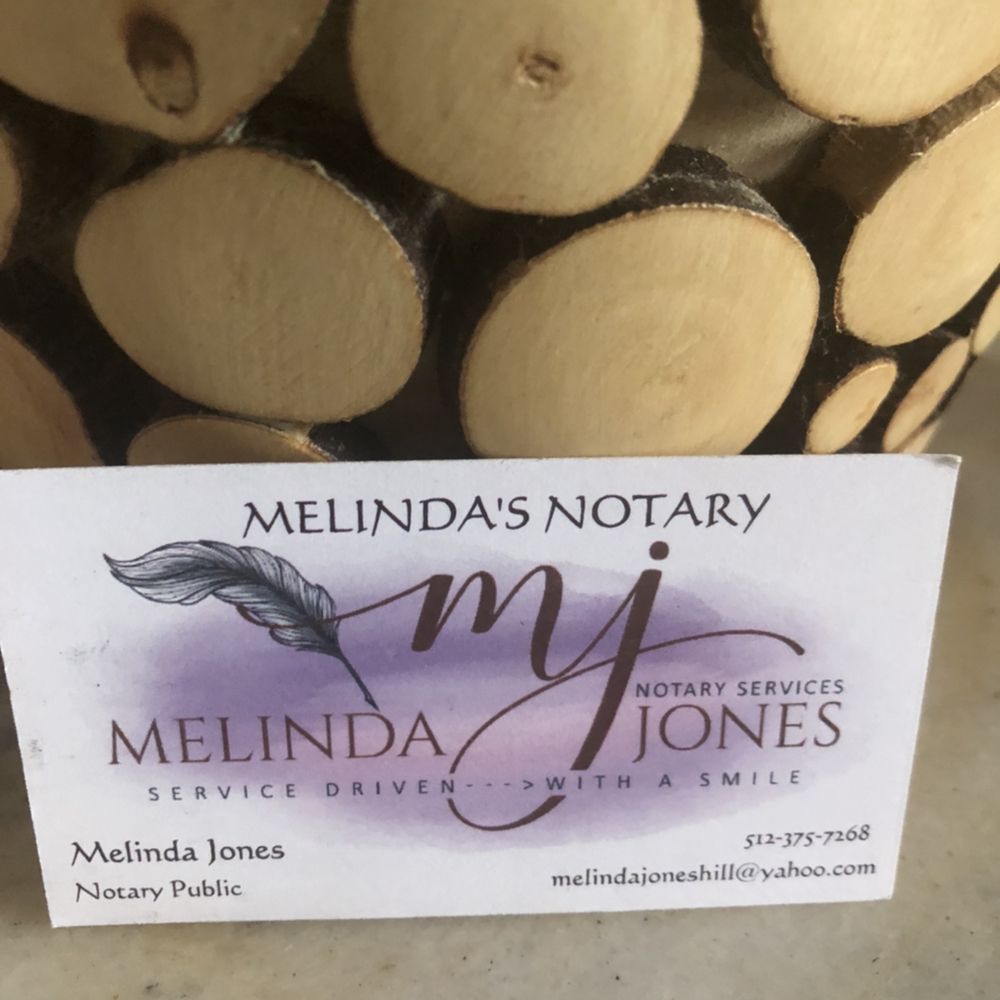MELINDA’S NOTARY SERVICE Hutto, Texas Notaries Phone Number Yelp