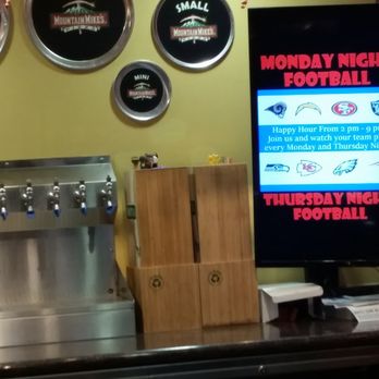 Mountain Mike's Pizza - No beer available on a Monday night for football. Yet they advertise this? - Pizza Near Me - Chino, California Mountain Mike's Pizza - No beer available on a Monday night for football. Yet they advertise this? - Pizza Near Me - Chino, California