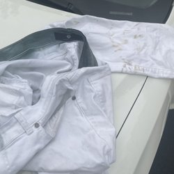 Mercury Valet - Blue and brown stains on my pants