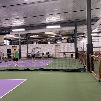 Picklebarn - View of balcony from the courts - Pickleball Near Me - Mankato, Minnesota