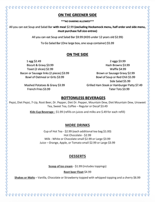 Menu photo 4 Uncle Louie's Diner Sturgis, SD