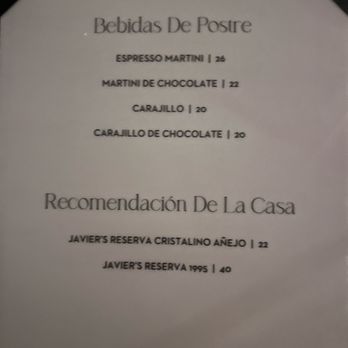 Javiers - After dinner drinks - New Mexican Cuisine Near Me - Pasadena, California Javiers - After dinner drinks - New Mexican Cuisine Near Me - Pasadena, California