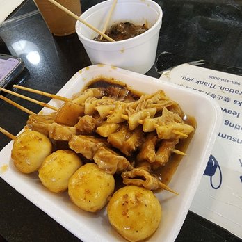 Fish Ball Place - a plate of food on a table - Coffee & Tea Near Me - Markham, Ontario