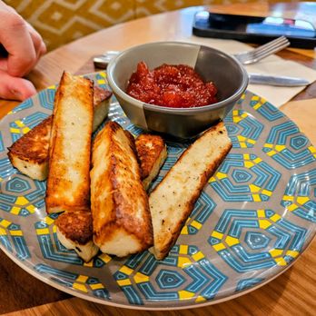 Nando's Peri-Peri - GRILLED HALLOUMI CHEESE STICKS & CHILLI DIP - Portuguese Near Me - Washington, DC, District of Columbia Nando's Peri-Peri - GRILLED HALLOUMI CHEESE STICKS & CHILLI DIP - Portuguese Near Me - Washington, DC, District of Columbia