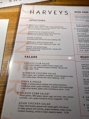 Menu photo 5 Harveys Tupelo, MS