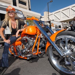 Evolution Custom Cycles - MACHELL SMITH ON EVOLUTION CUSTOMS ORANGE PRO STREET