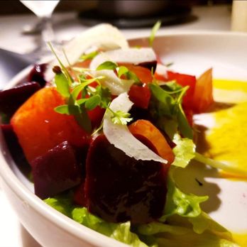 Magdalena A Maryland Bistro - Beet & Honey Crisp Salad Shaved Fennel, Goat Cheese, Citrus Vinaigrette - New American Near Me - Baltimore, Maryland