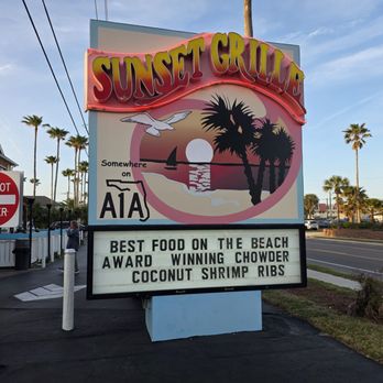Sunset Grille - What you see from the street - Seafood Near Me - Saint Augustine, Florida