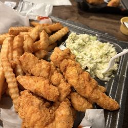 The Beehive Cafe of Shelby - Homemade tenders with great fries and slaw
