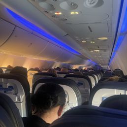 inside the plane
