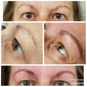 Perspecta Beauty - First time - Brow fill in with microblading - Permanent Makeup Near Me - Langford, British Columbia