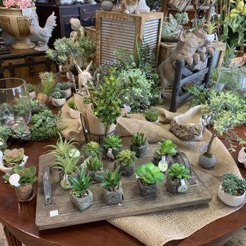 Flower Basket - Succulents!! Not real but no matter. Very inexpensive too. - Florists Near Me - Baton Rouge, Louisiana