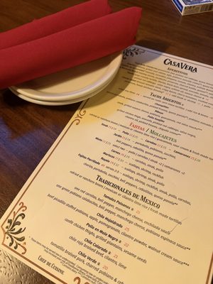 Menu photo 3 Casa Vera Tucson, AZ