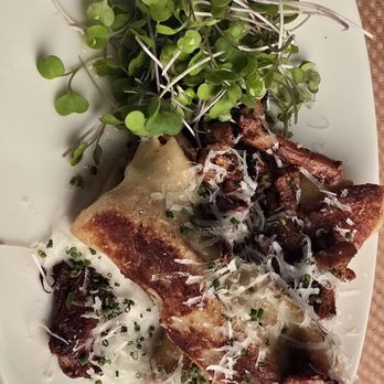Central Market - Chantrelle mushroom blintzes - New American Near Me - Petaluma, California Central Market - Chantrelle mushroom blintzes - New American Near Me - Petaluma, California