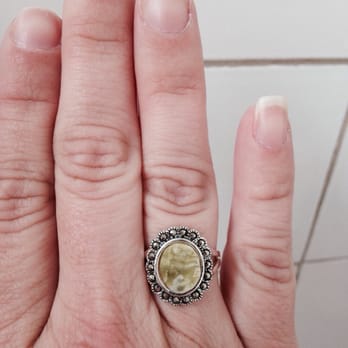 Connemara Marble Visitor Centre - My pretty new sterling silver marble ring - Jewelry Near Me