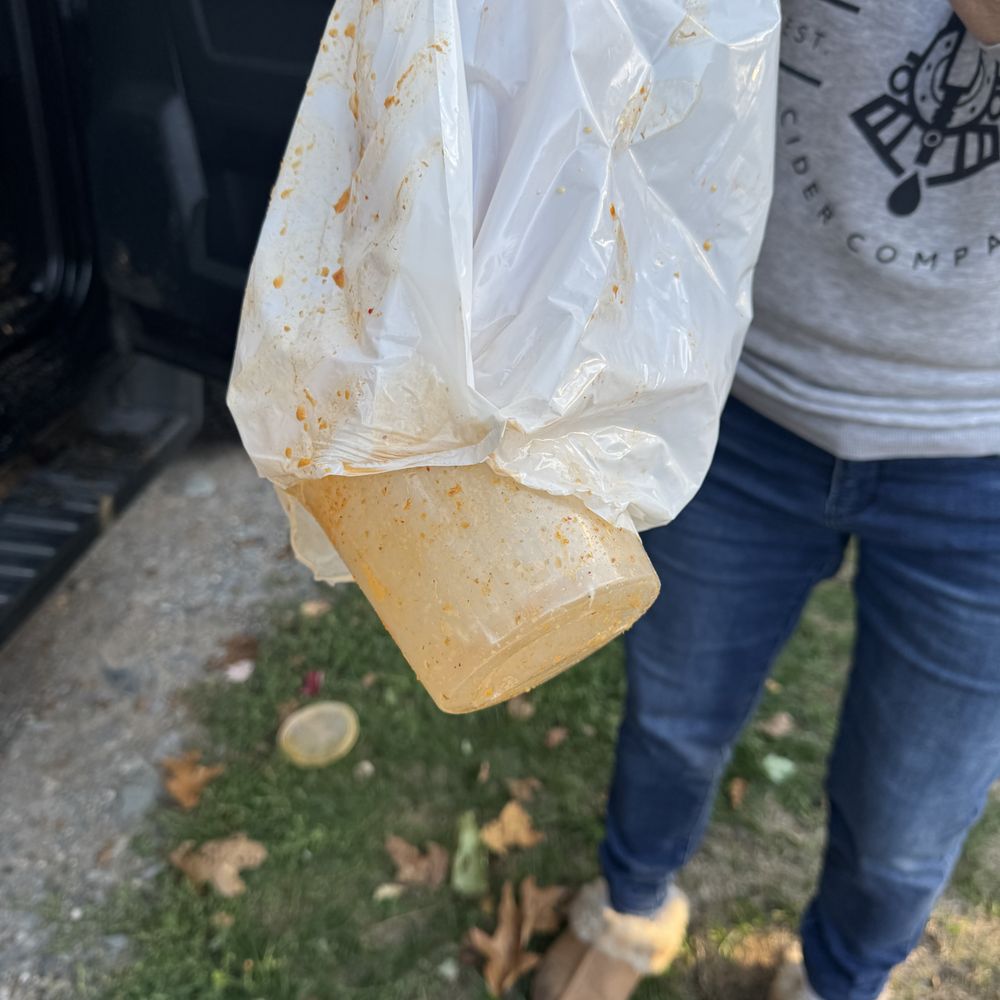Purple Lotus Thai - This is where my mother-in-law discovered exactly what happened, the plastic bag even sported the bottom, completely broken!! - Thai Near Me - New Minas, Nova Scotia