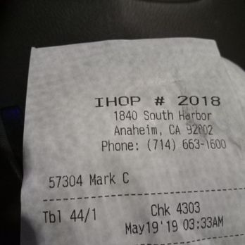 IHOP - The crooks name is Mark C. - Breakfast & Brunch Near Me - Anaheim, California IHOP - The crooks name is Mark C. - Breakfast & Brunch Near Me - Anaheim, California