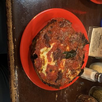 Pequod's Pizza - 7" Personal Pan Pizza (7") spinach beef - Pizza Near Me - Chicago, Illinois Pequod's Pizza - 7" Personal Pan Pizza (7") spinach beef - Pizza Near Me - Chicago, Illinois