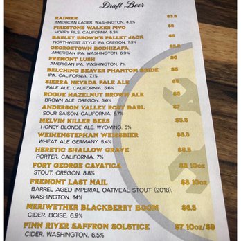 Matlack's Boise - Beer menu - Beer Bar Near Me - Boise, Idaho