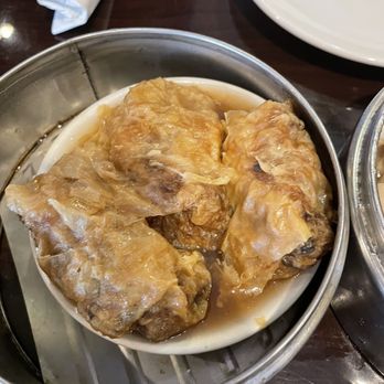Yummy House - Tofu skin wrapper with misc items inside - hot - Dim Sum Near Me - Ocala, Florida
